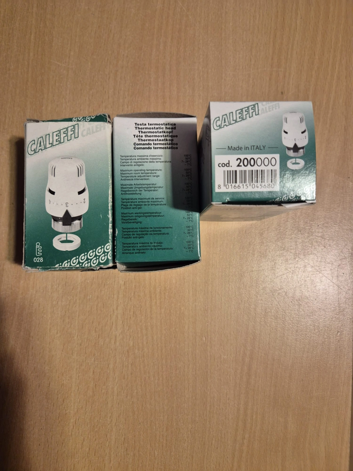 Cap termostatic Caleffi 200000 ( pachet 3 bucati)